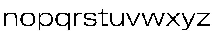 Lateral ExtendedLight Font LOWERCASE