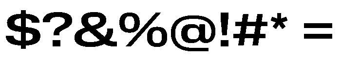 Lateral ExtendedMedium Font OTHER CHARS