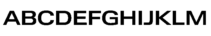 Lateral ExtendedMedium Font UPPERCASE