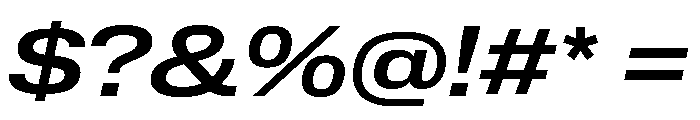 Lateral ExtendedMediumItalic Font OTHER CHARS