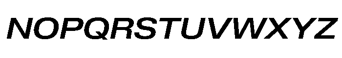 Lateral ExtendedMediumItalic Font UPPERCASE
