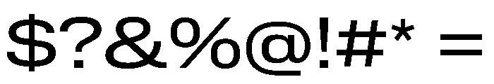 Lateral ExtendedRegular Font OTHER CHARS