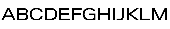 Lateral ExtendedRegular Font UPPERCASE