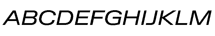 Lateral ExtendedRegularItalic Font UPPERCASE