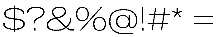 Lateral ExtendedThin Font OTHER CHARS