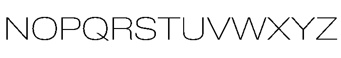 Lateral ExtendedThin Font UPPERCASE