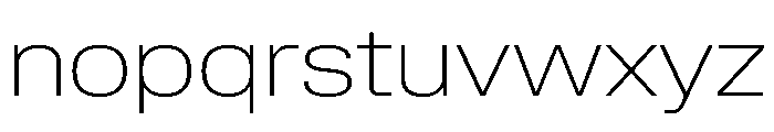 Lateral ExtendedThin Font LOWERCASE