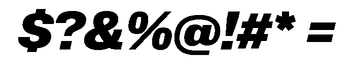 Lateral StandardBlackItalic Font OTHER CHARS