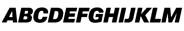 Lateral StandardBlackItalic Font UPPERCASE