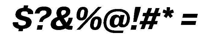 Lateral StandardBoldItalic Font OTHER CHARS