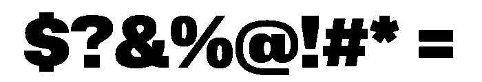 Lateral StandardHeavy Font OTHER CHARS