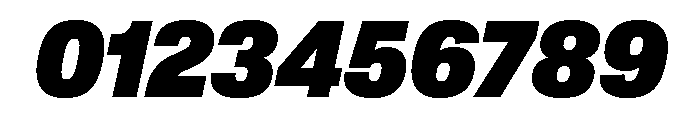 Lateral StandardHeavyItalic Font OTHER CHARS