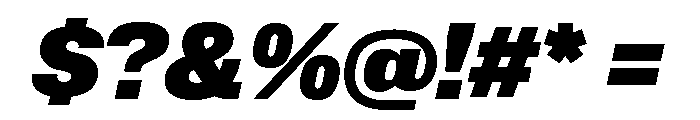 Lateral StandardHeavyItalic Font OTHER CHARS