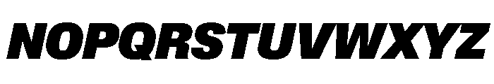 Lateral StandardHeavyItalic Font UPPERCASE