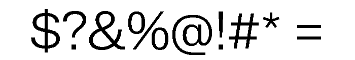 Lateral StandardLight Font OTHER CHARS