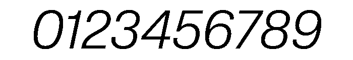 Lateral StandardLightItalic Font OTHER CHARS