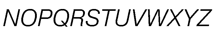 Lateral StandardLightItalic Font UPPERCASE