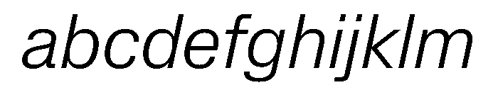 Lateral StandardLightItalic FONT