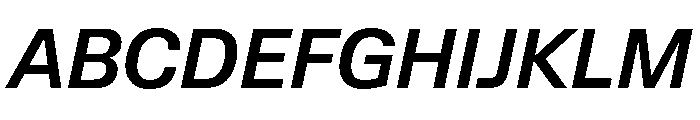 Lateral StandardMediumItalic Font UPPERCASE
