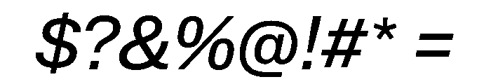 Lateral StandardRegularItalic Font OTHER CHARS