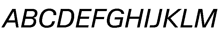 Lateral StandardRegularItalic Font UPPERCASE