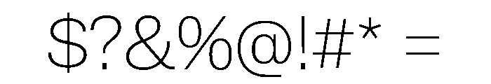 Lateral StandardThin Font OTHER CHARS