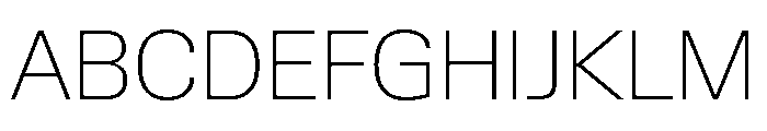 Lateral StandardThin Font UPPERCASE