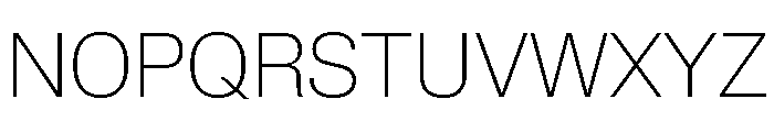Lateral StandardThin Font UPPERCASE