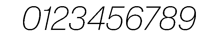 Lateral StandardThinItalic Font OTHER CHARS