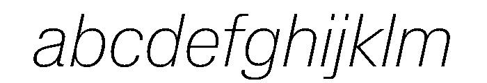 Lateral StandardThinItalic FONT