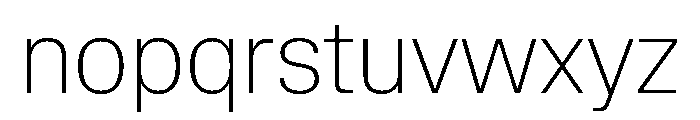 Lateral StandardThin Font LOWERCASE