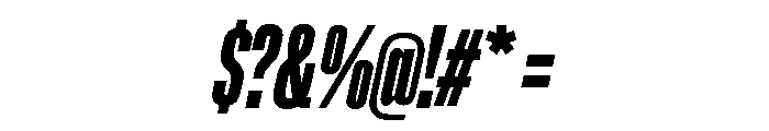 Lateral UltraCompressedBlackItalic Font OTHER CHARS