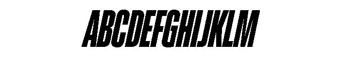 Lateral UltraCompressedBlackItalic Font UPPERCASE