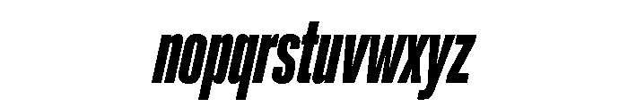 Lateral UltraCompressedBlackItalic Font LOWERCASE