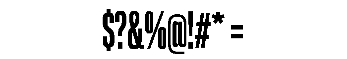 Lateral UltraCompressedBold Font OTHER CHARS