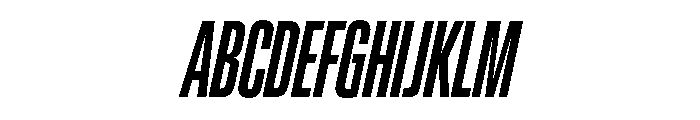 Lateral UltraCompressedBoldItalic Font UPPERCASE