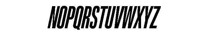 Lateral UltraCompressedBoldItalic Font UPPERCASE
