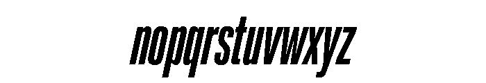 Lateral UltraCompressedBoldItalic Font LOWERCASE