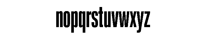Lateral UltraCompressedBold Font LOWERCASE