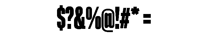 Lateral UltraCompressedHeavy Font OTHER CHARS