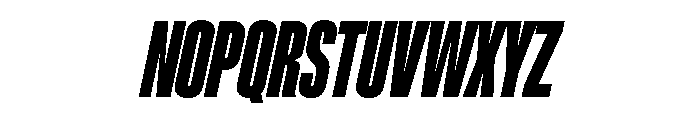 Lateral UltraCompressedHeavyItalic Font UPPERCASE