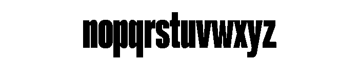 Lateral UltraCompressedHeavy Font LOWERCASE
