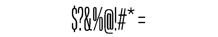 Lateral UltraCompressedLight Font OTHER CHARS