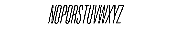 Lateral UltraCompressedLightItalic Font UPPERCASE