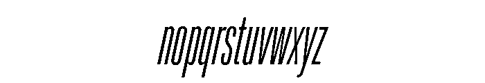 Lateral UltraCompressedLightItalic Font LOWERCASE