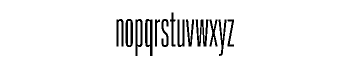 Lateral UltraCompressedLight Font LOWERCASE
