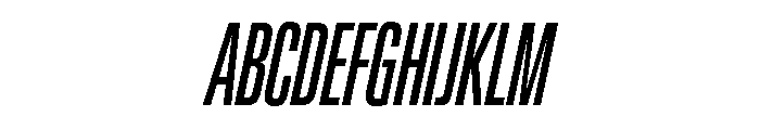 Lateral UltraCompressedMediumItalic Font UPPERCASE