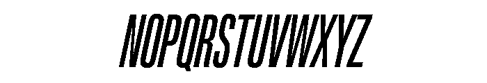 Lateral UltraCompressedMediumItalic Font UPPERCASE