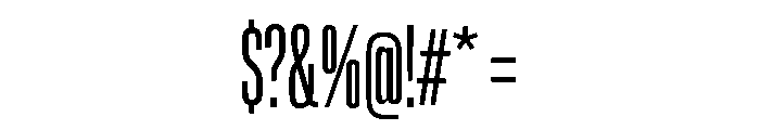 Lateral UltraCompressedRegular Font OTHER CHARS