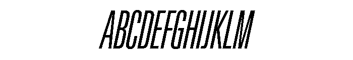 Lateral UltraCompressedRegularItalic Font UPPERCASE